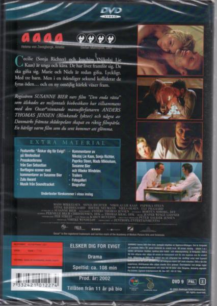 Älskar dig för Evigt - zu   DVD Susanne Bier - DANISH, ST: ENGLISH, Mads Mikkelsen NEW